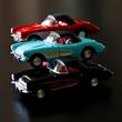 Chevrolet Corvette 1957 modellautó szett 3 db 1:34 Chevrolet Corvette 1957 modellautó szett 3 db 1:34