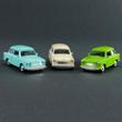 Trabant 601S - mini modellautó 1:60 - három féle színben Trabant 601S - mini modellautó 1:60 - három féle színben
