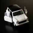 Mini Cooper modellautó - fehér 1:38 Mini Cooper modellautó - fehér 1:38
