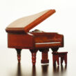 Wooden Piano - Dollhouse accessory