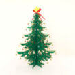 Összeállítható karácsonyfa fából fém csengettyűkkel - 34 cm