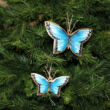Blue Butterfly (15 cm) - Christmas tree ornament