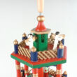Coloured Wooden Christmas Pyramide - 3 floors, 45 cm