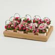 Bouquet in basket - In a shades of pink Bouquet in basket - In a shades of pink