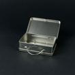 Silver suitcase box - small