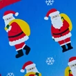 Télapó grafikás bőrönd hópehely mintákkal Télapó grafikás bőrönd hópehely mintákkal