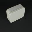 Beige tin box- medium