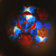 Exkluzív kaleidoszkóp muránói üveggolyóval - 15cm