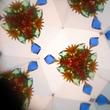 Kaleidoszkóp - régi játékok motívummal 4,5 cm átmérővel Kaleidoszkóp - régi játékok motívummal 4,5 cm átmérővel