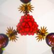 Kaleidoszkóp - régi játékok motívummal 4,5 cm átmérővel Kaleidoszkóp - régi játékok motívummal 4,5 cm átmérővel