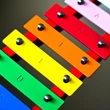 Toy Xilofon with colour metal voices