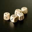 Dice - nature wood 1,8cm -1pc