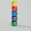 Colorful dice set - 5 pcs Colorful dice set - 5 pcs