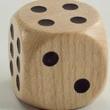 Giant wooden dice