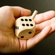 Dice with handle