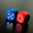 Giant dice - 4 colors