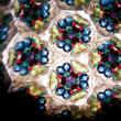 Kaleidoszkop zöld márvány házban Kaleidoszkop zöld márvány házban