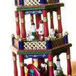 Coloured Wooden Christmas Pyramide - 3 floors, 45 cm Coloured Wooden Christmas Pyramide - 3 floors, 45 cm