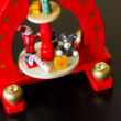 Mini Christmas wheel - red 15 cm