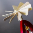 Piros, egyszintes karácsonyi forgó 15 cm Piros, egyszintes karácsonyi forgó 15 cm
