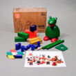 QQAK the frog figural wooden building toy