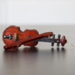 Wooden Violin with bow 8 cm