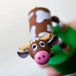 Wooden Cow underspring toy