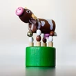 Wooden Cow underspring toy