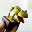 Frog - underspring wooden toy