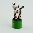 Zebra underspring wooden toy