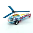 Helicopter vintage hungarian tin toy