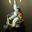 Elephant on tricycle tin toy Elephant on tricycle tin toy