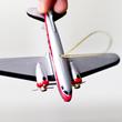 Tin Aeroplane - hanging decoration Tin Aeroplane - hanging decoration