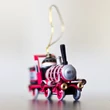 Red Locomotive tin toy - hanging decoration