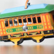 Brodway Tram mini tin toy with clockwork
