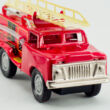 Fire-engine tin toy with telescope ladder 15cm