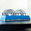 Sea bridge tin toy with ships Sea bridge tin toy with ships