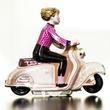 Scooter Girl tin toy Scooter Girl tin toy