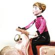 Scooter Girl tin toy Scooter Girl tin toy
