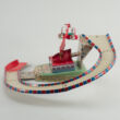 Skyway panoramic route tin toy
