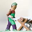 Tin Woodcutters - replica tin toy