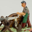 Woodcutters replica tin toy