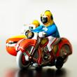 Kicsi oldalkocsis motoros - lemezjáték Kicsi oldalkocsis motoros - lemezjáték