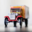 Circus caravan car 1:32 tin toy