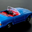 Blue Mercedes Cabrio 350 SL - modelcar 1:43