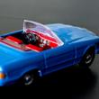 Blue Mercedes Cabrio 350 SL - modelcar 1:43 Blue Mercedes Cabrio 350 SL - modelcar 1:43