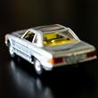 Silver Mercedes 350 SL coupe - 1:43 - modelcar