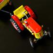 Red Tractor with trailer tin toy Red Tractor with trailer tin toy