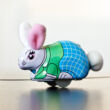 Jumping Rabbit Family tin toy