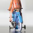 Blue Cyclist replica tin toy Blue Cyclist replica tin toy